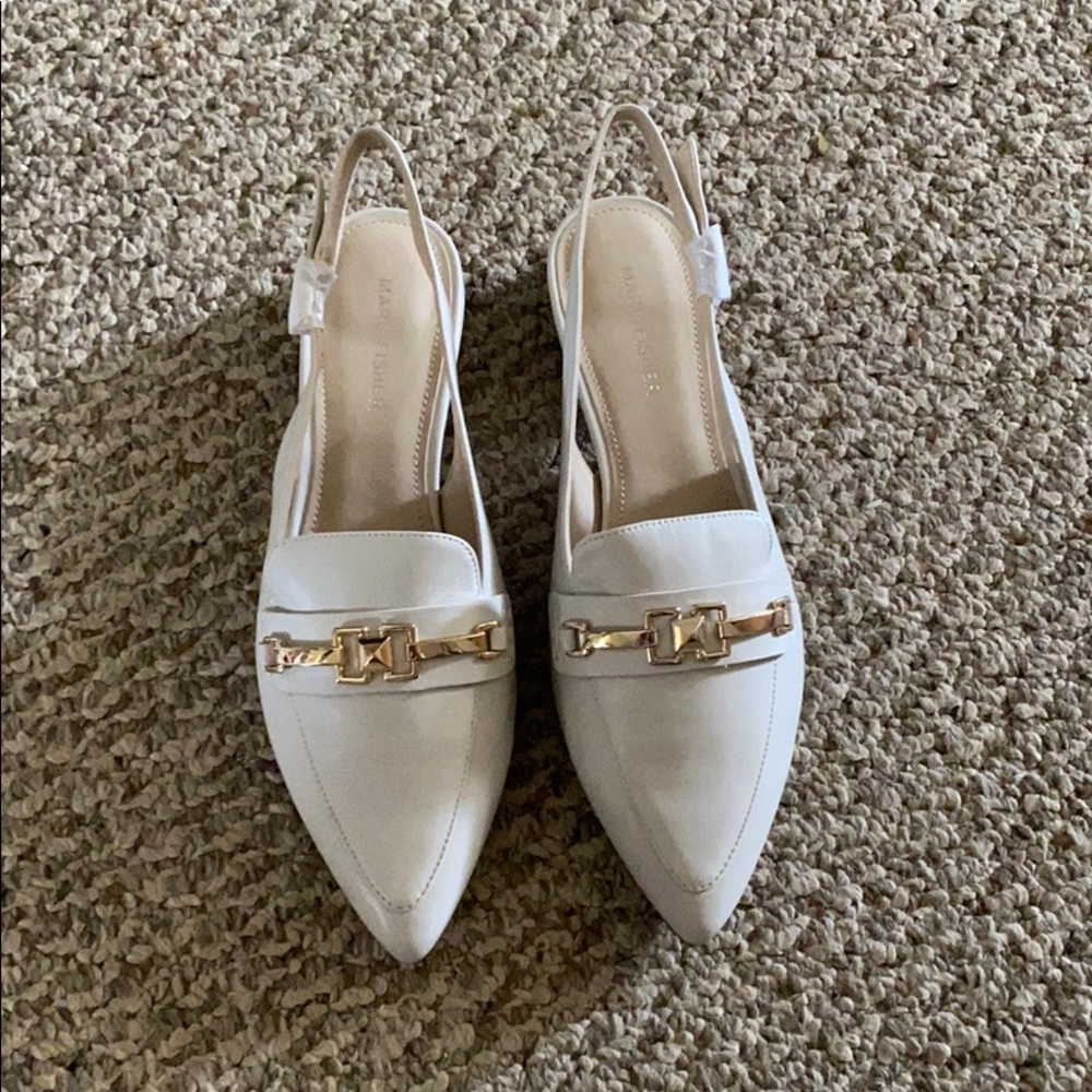 Frona Slingback Ivory Loafer